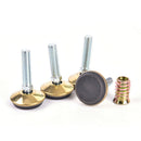 8 Pack M8x20mm Thread Adjustable Screw on Type Slotted Furniture Leveling F Hn