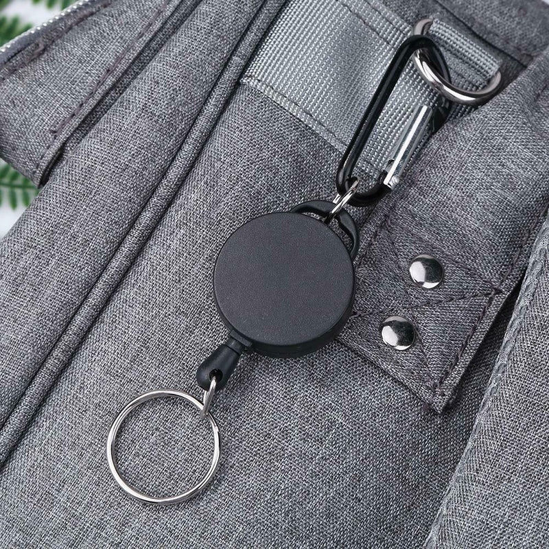 Safety Anti-lost Rope Burglar Retractable Keyring Keychains for Camping