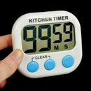 1X Digital Kitchen Timer Magneti Cooking LCD Large Count Down Clear Loud Alarm