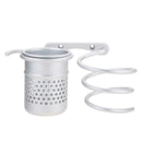 Wall Mounted Hair Dryer Drier Comb Holder Rack Stand Set Storage Organizer