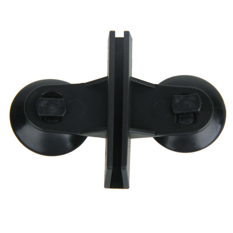 5x Black Plastic Divider Sheet Holder Suction Cups for Aquarium Fish Tank A