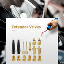 Bike Valve Type Adaptor Bike Wheel Tire Valve Adapter Cap Tube Pump (15pcs)