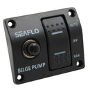 3-Way Bilge Pump Switch Panel Automatic-Off-Manual 12v 24v + Fuse Holder