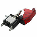 DC 12V On Off Racing Car Illuminated Toggle Switch + Red Cover N2P7
