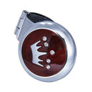 Crown Pattern Metal Plastic Handle Steering Wheel Spinner Knob for Auto Tru B3U3