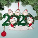 2020 Personalized Family Christmas Kit DIY Name Blessing Pendant (5 People) A