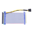 16X to 16X Power PCI-E Riser Extension Ribbon Cable for PCI Express Card Adapter