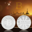 Silk Road Physical Bitcoins Souvenir Medal Coin Home Collectible Gifts