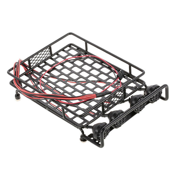 Roof Luggage Rack LED Light for   TRX4 D90 CC01 AXIAL SCX10 RC Crawler
