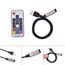 USB Led Strip Lights RGB USB IR RF Remote Controller With 17 Key Remote-WireleOZ