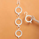 6pcs Space Saving For Door Portable Foldable Home Organizer Scarf Hat Rack White