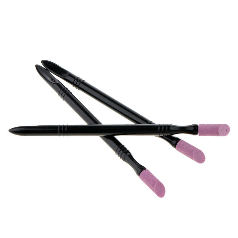 Cuticle Stone Stick, 3pcs Quartz Scrubs Stone Cuticle Stick Pen, Cuticle Nail