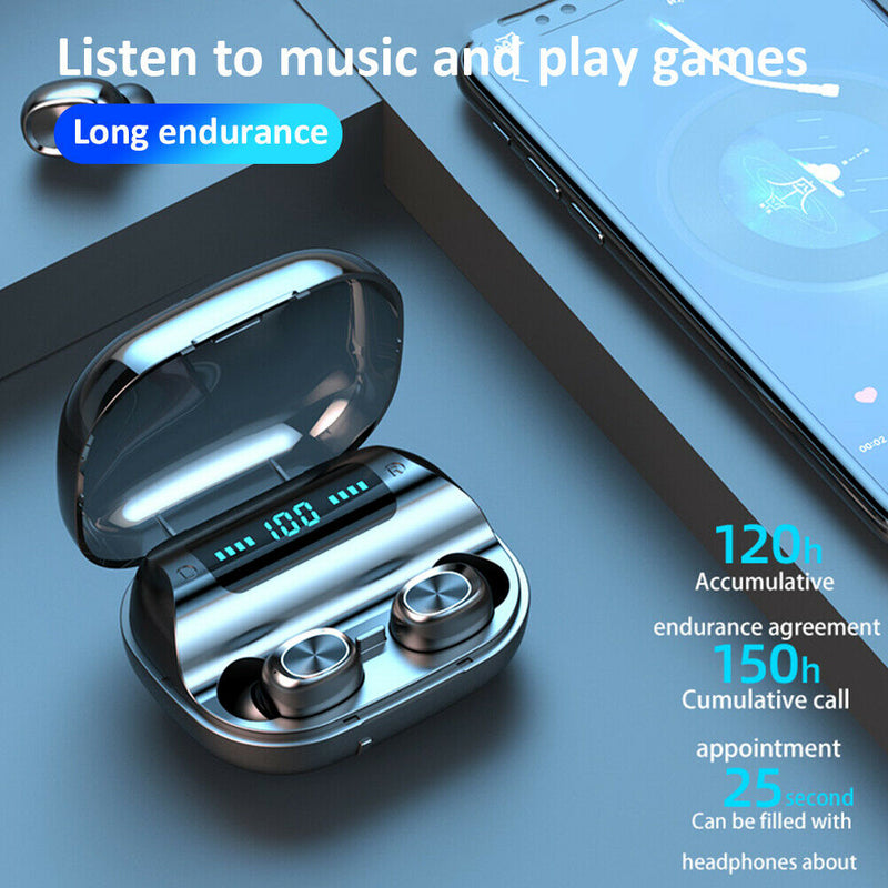 263 TWS Earbuds Bluetooth 5.0 In Ear Headphones Waterproof Headset with Mic