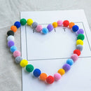 300PCS Plush Ball Handmade Material DIY Jewelry Accessories Multicolor 2.5cm
