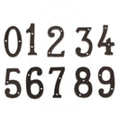 0 &6 Heavy Duty Wrought Iron House Address Number Digits for Door Sign