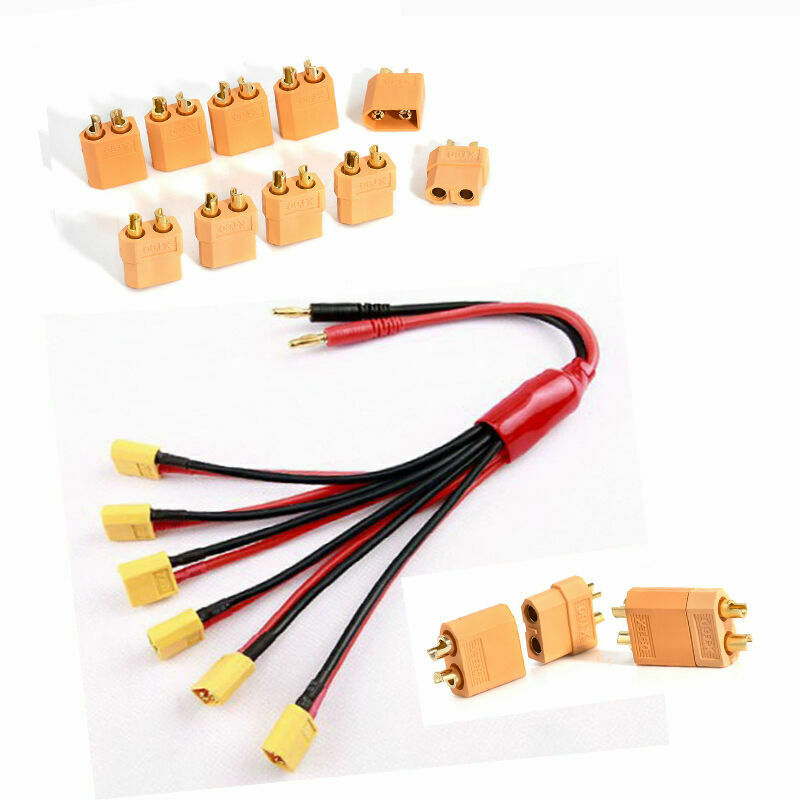 Lots 5 Pairs/10Pcs XT60 Male+ Female Bullet Connectors Plugs for RC Lipo Battery