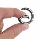 5pcs Mini Circle Round Carabiner Spring Snap Clip Hook AU Hiking Keychain G J2J0