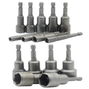 15 Pcs 5 Mm~19 Mm Professional Magnetic Nut Driver Set Metric Socket 1/4 In U6M3