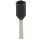 100 x Cable Terminal Crimp Insulated Bootlace Black E7508 20AWG-Rotating Fe T8J4