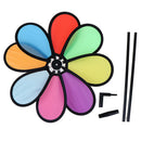 Colorful Rainbow Dazy Flower Spinner Wind Windmill Garden Yard Outdoor DecME