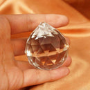 50MM FENG SHUI HANGING CRYSTAL BALL Sphere Prism Rainbow SuncatcherPendant V5G8