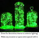 1M 10 LED Copper Wire String Fairy Light Battery Powered Green For Xmas ST325-05