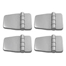 4pcs Marine Boat Strap Hinges Polished Stainless Steel Door Hinge Cleats