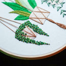 30 X 30cm DIY Flowers Embroidery Kit Needlework Cross Stitch Handwork Craft