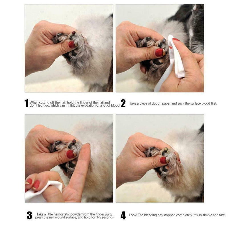Pet Wound Hemostatic Anti-Inflammatory Pain Powder Nail Universal Polish Y9W3