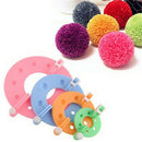 1Set 4Sizes Pom Maker Fluff Ball Weaver Needle Knitting Wool Tool Yarn LJ