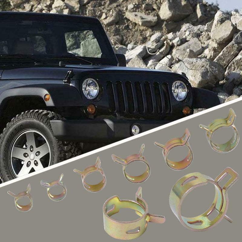 84pcs Hose Clamps for Automobile Tubing Hose Clamp (10/11/14/16/17/18mm)