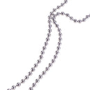 13yd Stainless Steel Beaded Ball Chain 2.5mm Wide DIY Jewelry Findings Craft