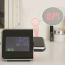 Digital LCD LED Projector Alarm Clock Weather Station Thermometer Calendar
