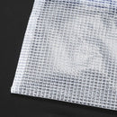 Blue White Net Inside Zipper Pouch Holder 210mmx110mm for A6 Paper I6W3
