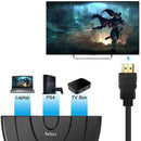 3 Port HDMI HUB Switch 1080P HD 3 in 1 out Video Audio Splitter Duplicator