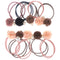 2pcs/set Lovely Ball Beads Girls Hair Accessories Ponytail Elastic Hair  OZ