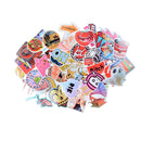 50PCs Stickers Mix Style Funny Cartoon Fridge Doodle Snowboard Luggage Sticke ME