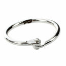 50 Pcs Staple Book Binder 30mm Outer Diameter Loose Leaf Ring Keychain A8M5