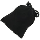 Stylish Velvet Drawstring Jewelry Pouches/Gift Bags/Pockets-Black N4D6