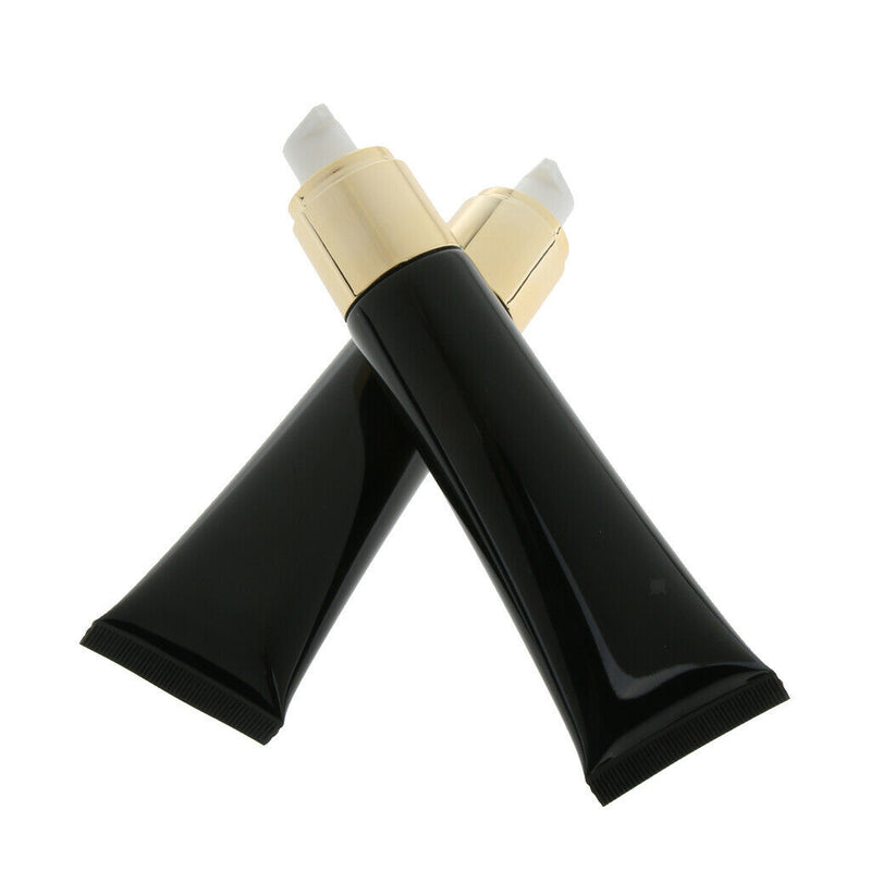 2Pcs Empty Foundation Pump Squeeze Bottle Makeup Liquid Container Tube Black,