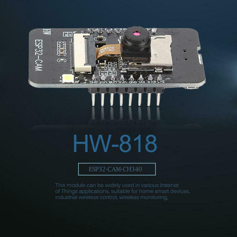 ESP32-CAM-CH340 USB Serial to Bluetooth and WIFI Camera Development Board A