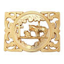 Fashion Knight Horse Belt Buckle Large Cowboy Cowgirl Unisex Engraved Belt Clamp