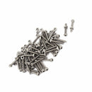 M2.5x16mm Hex Socket Head Knurled Cap Screws Bolts Nuts Set 50Pcs K8I3 H1P3 R8D2