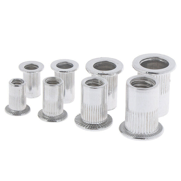 100 x Steel Aluminum Threaded Rivet Nut Inserts Rivnut Nutsert M4/M5/M6/M8 S.AU
