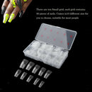 500x French Girls French False Nails Tips Full Cover for Salon Nail Design
