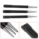 3pcs High-carbon Steel Center Punch Set 10cm Non Slip Center Punch For Allo
