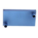 Aluminum Water Cooling Block CPU Graphics Radiator Universal 40x80mm Blue