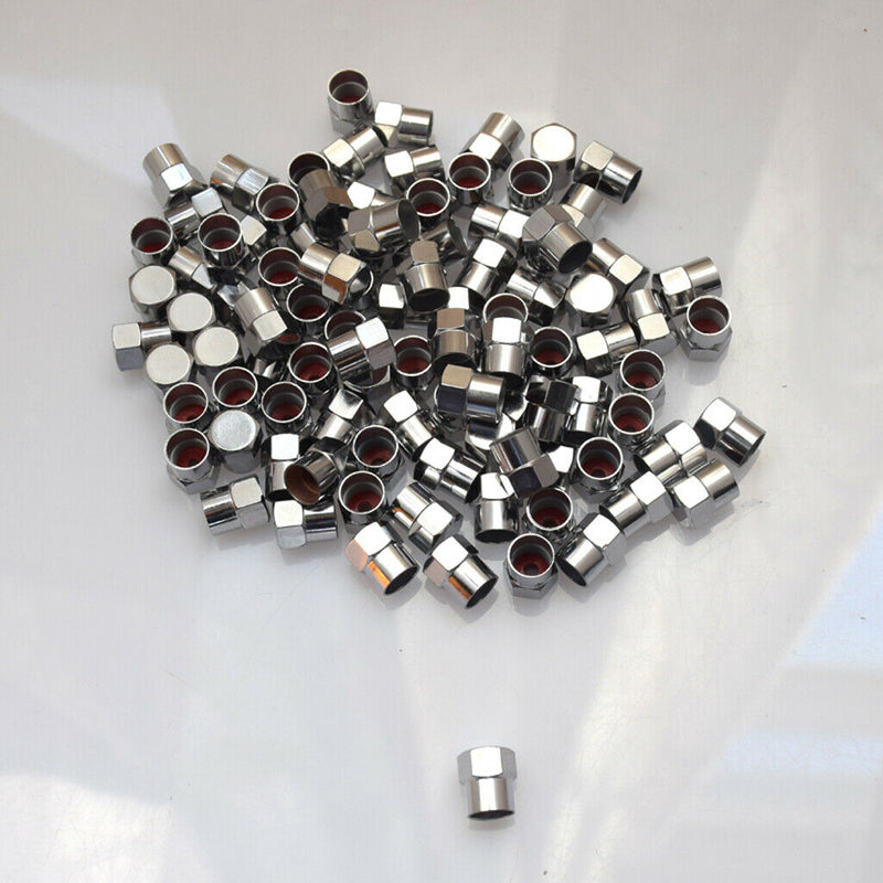 100pcs Tire Stem Valve Cap Set Universal For Cars Motorcycles Bikes