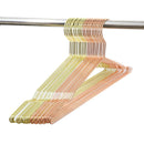 Metal Strong Clothes Coat Dress Hangers Pack of 10 Chromium-Plated Non-Slip