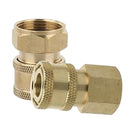 2pcs Quick Connect Coupler Adapter Pressure Washer Hose Connector M18x1.5mm /